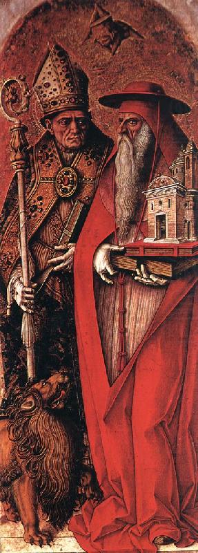 CRIVELLI, Carlo St Jerome and St Augustine dsfg china oil painting image